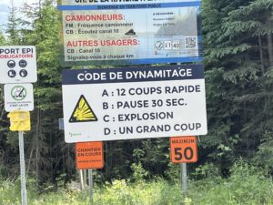 Entrée d'un chantier